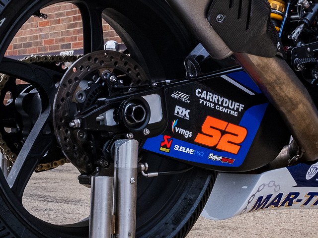 Swingarm - Our Swingarm was produced by MB in Italy, for Yamaha Racing - the same spec as the WSB team. Full CNC for strength and reliability. We have several suspension links to work with to look for the best possible performance/grip/tyre life and different tracks and in different temperatures.